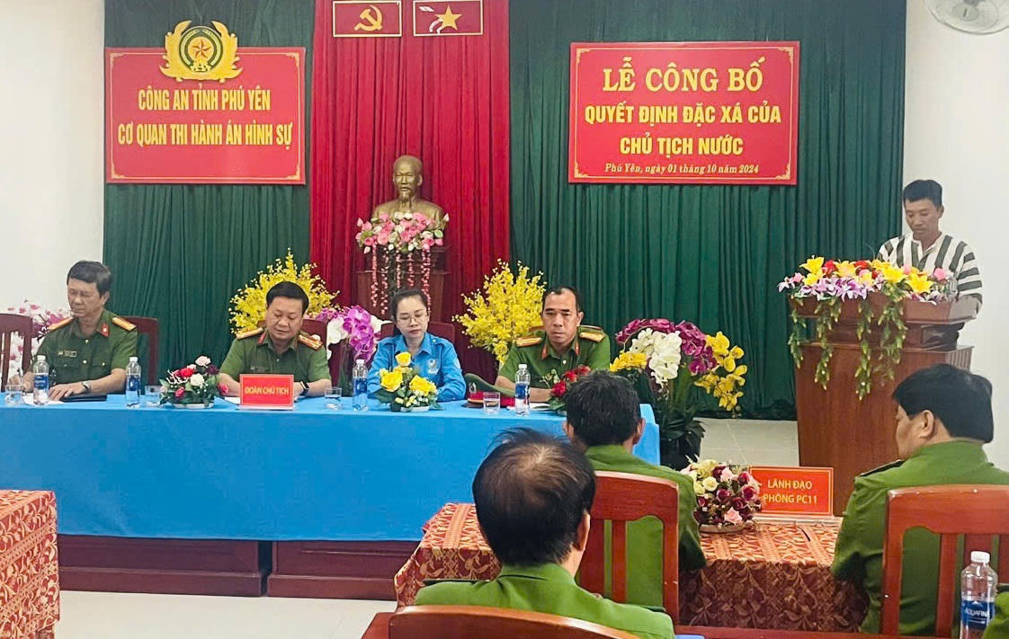 Nhiều địa phương công bố quyết định đặc xá cho phạm nhân