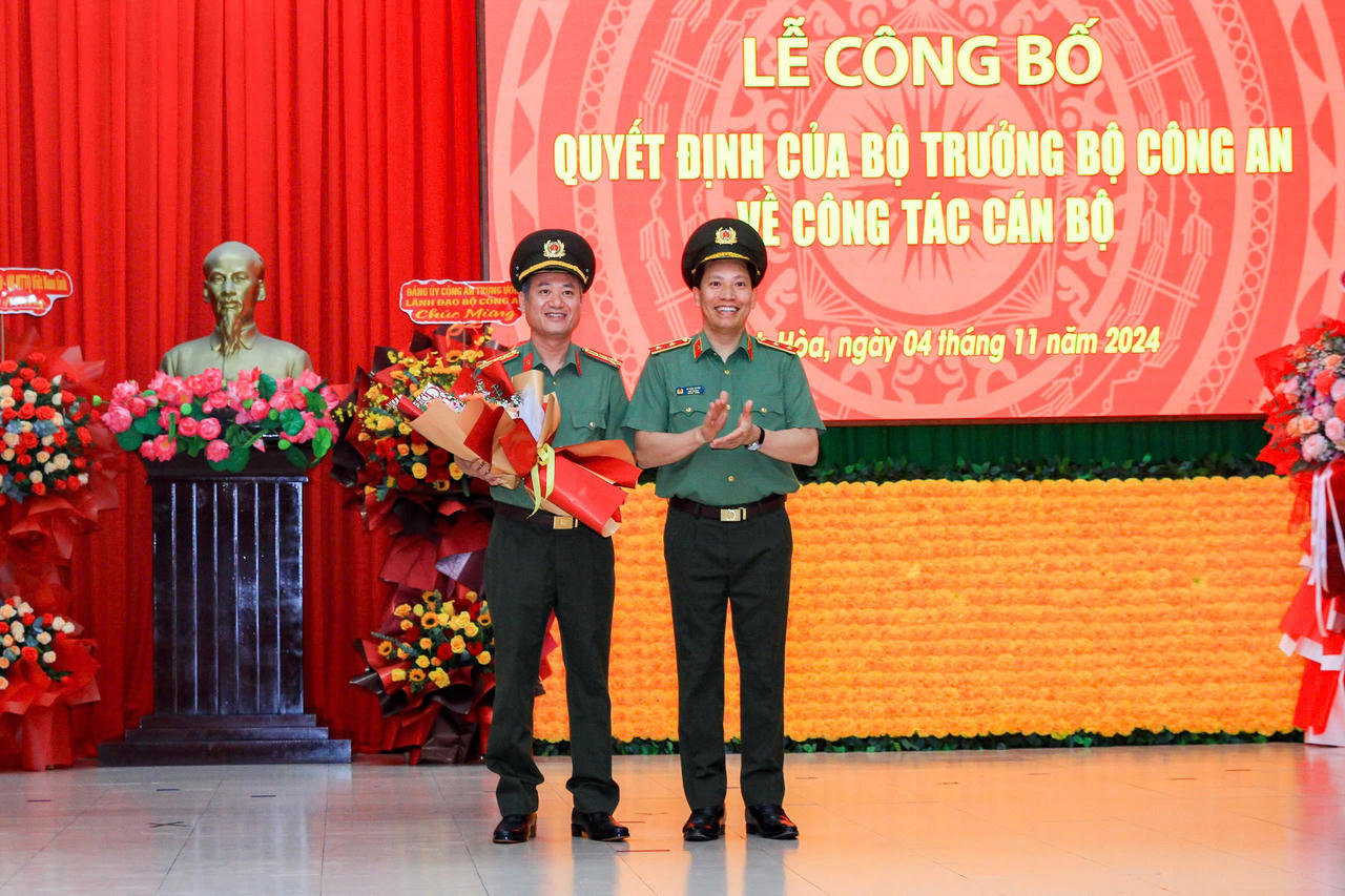 Phó Giám đốc Công an tỉnh Phú Thọ giữ chức Giám đốc Công an tỉnh Khánh Hòa