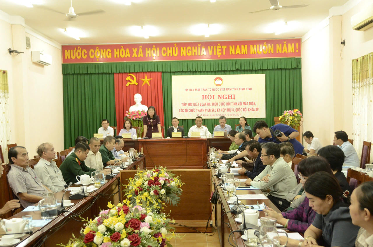 Phó Thủ tướng Hồ Đức Phớc tiếp xúc cử tri tại Bình Định