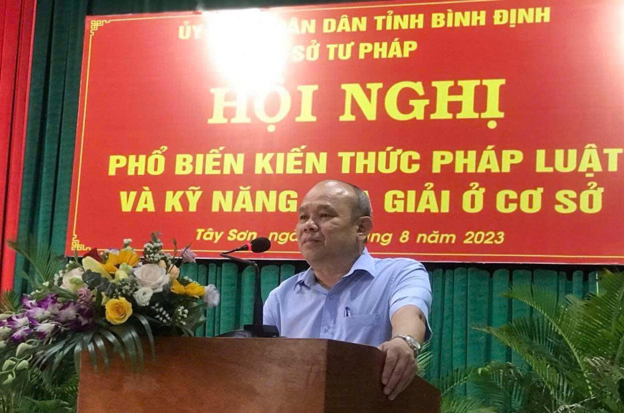 Phó Giám đốc Sở Tư pháp Bình Định Phạm Dân: Người cán bộ Tư pháp tận tâm 