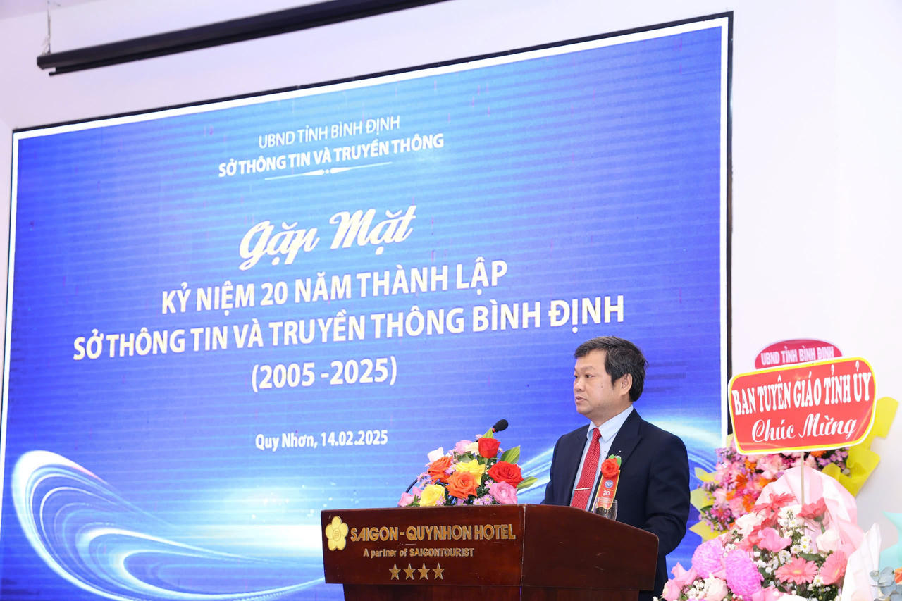 Gặp mặt kỷ niệm 20 năm Ngày thành lập Sở Thông tin và Truyền thông tỉnh Bình Định