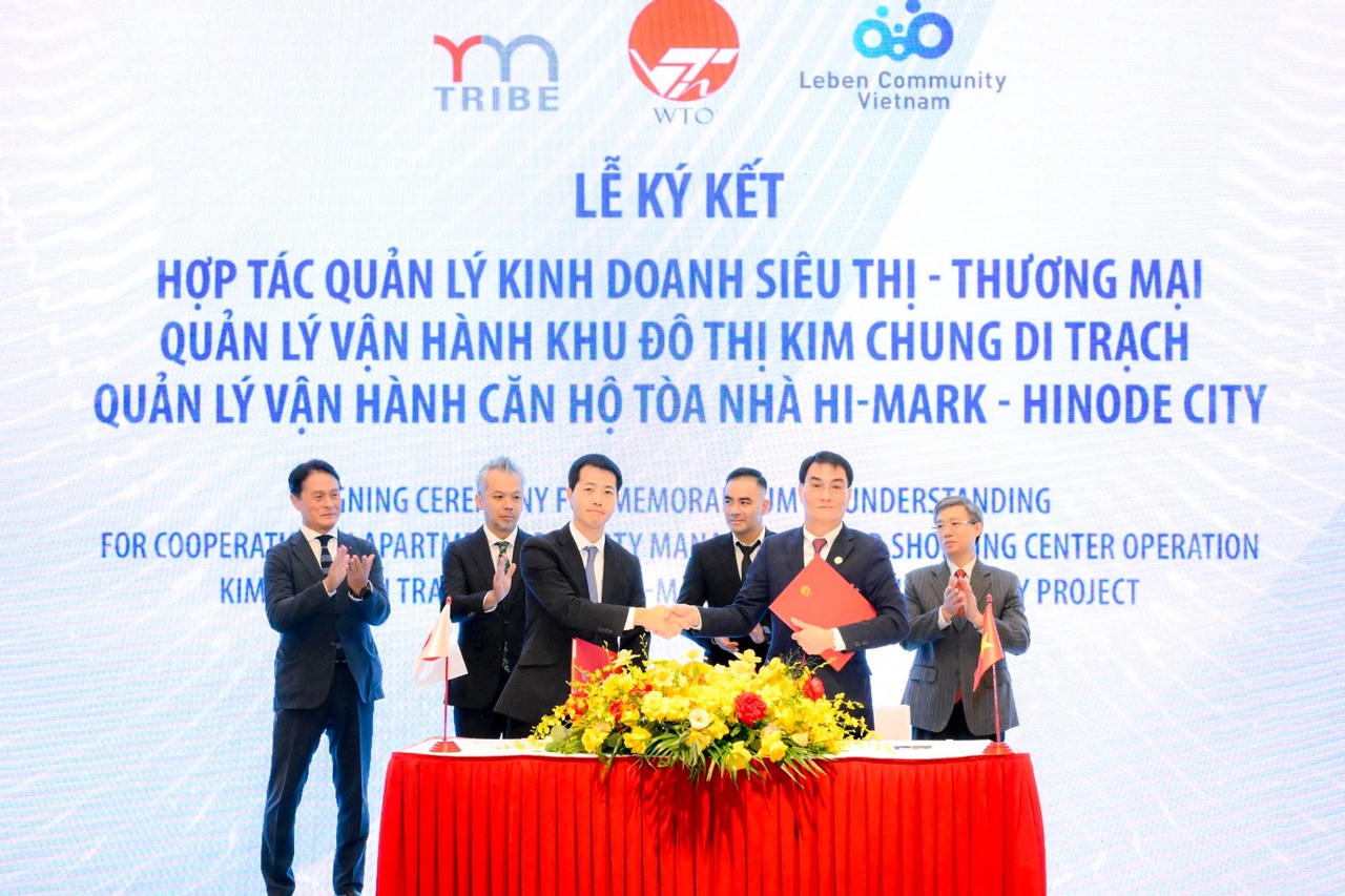 WTO ký kết hợp tác quản lý kinh doanh siêu thị - thương mại dự án Hinode Royal Park và vận hành căn hộ dự án Hinode City với đối tác hàng đầu Nhật Bản