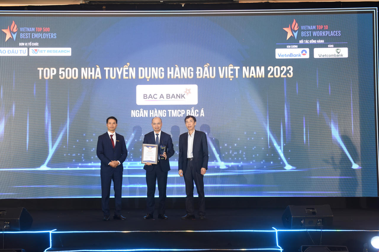 BAC A BANK được vinh danh là "Nhà tuyển dụng hàng đầu Việt Nam" năm 2023
