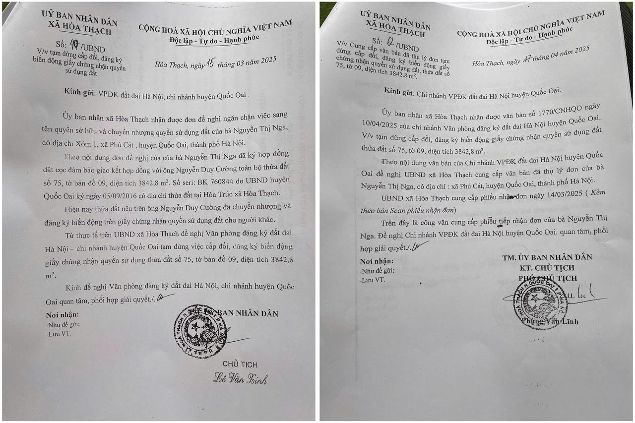 Giao dịch đất đai kỳ lạ ở Quốc Oai: Bỏ 5,5 tỷ đồng mua đất, chủ đất vẫn “bốc hơi” khỏi sổ đỏ