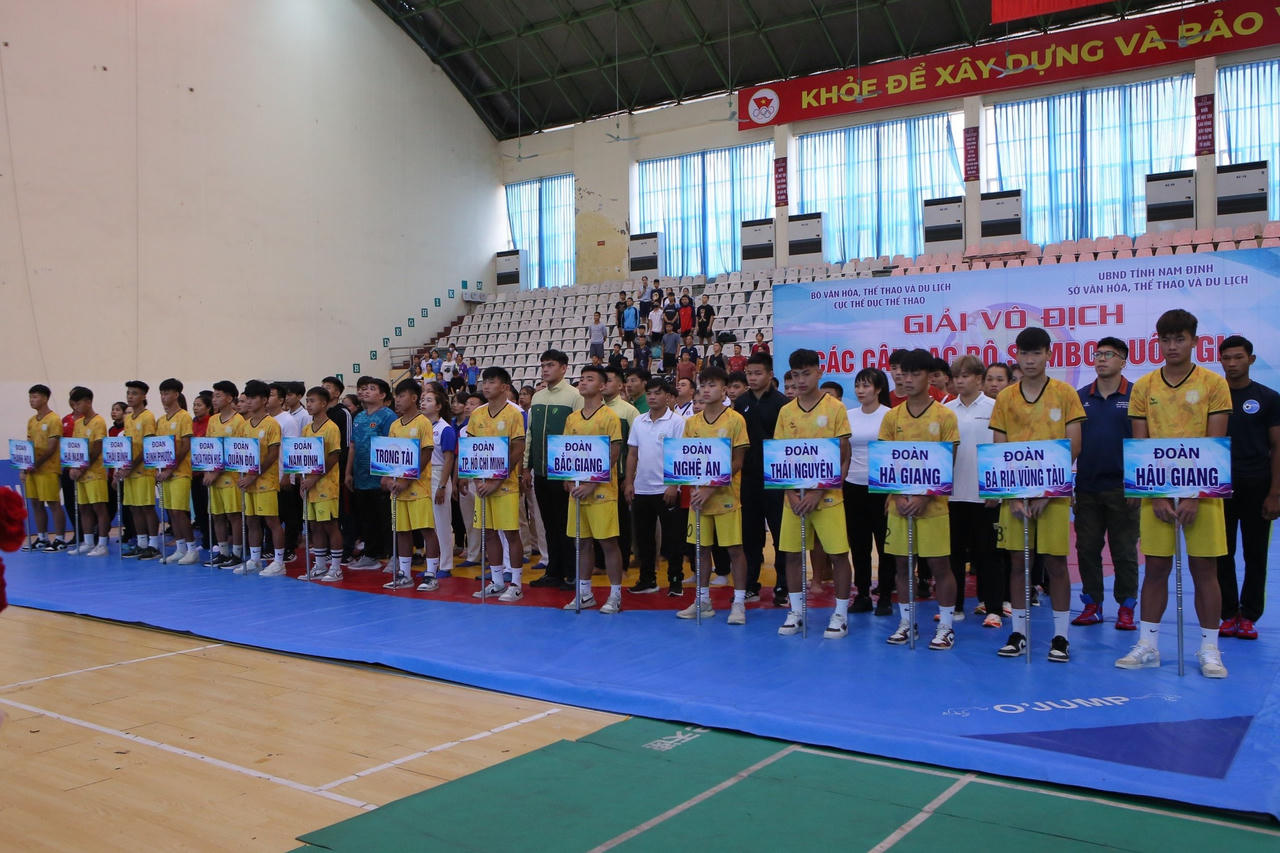 Nam Định khai mạc giải Vô địch các CLB Sambo quốc gia năm 2024