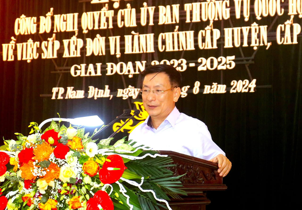 Từ ngày 1/9 sau sáp nhập, TP Nam Định hạ cấp xuống đô thị loại II