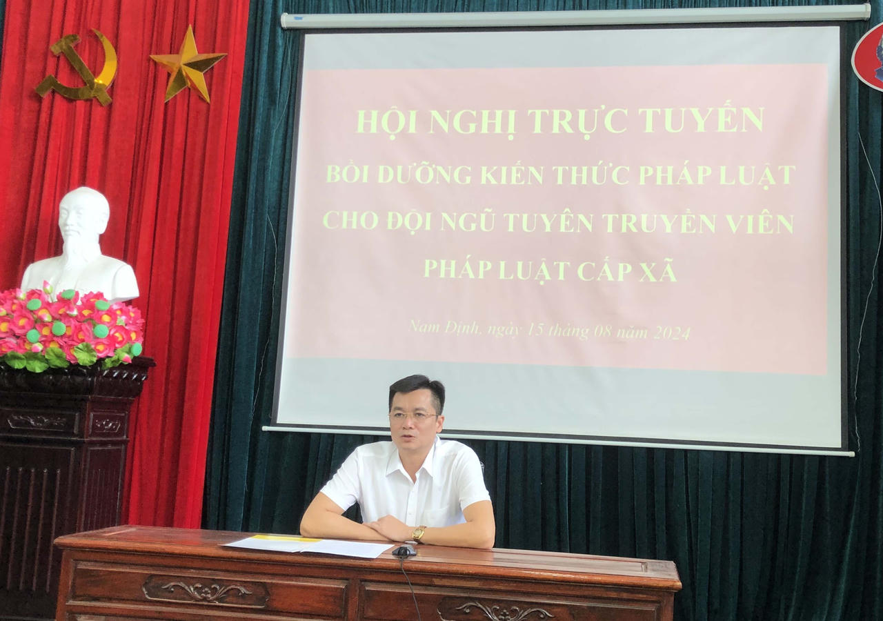 Nam Định: Bồi dưỡng kiến thức pháp luật cho tuyên truyền viên cấp xã