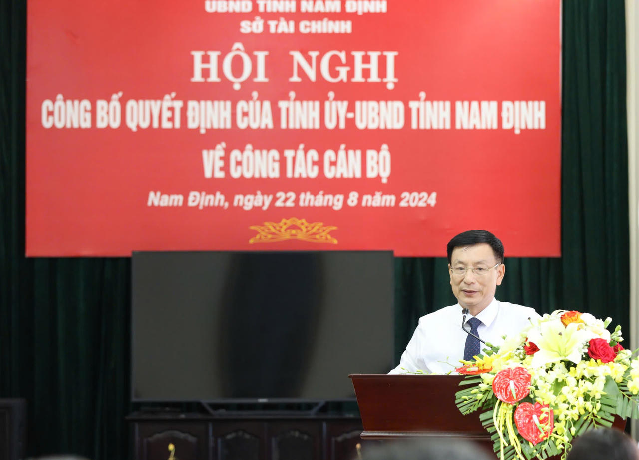Ông Phạm Thanh Bình được bổ nhiệm làm giám đốc Sở Tài chính tỉnh Nam Định.