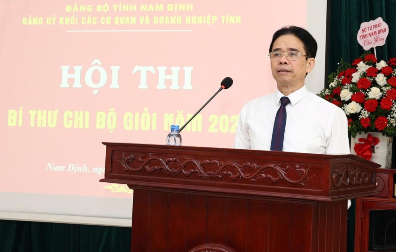 Chung khảo cuộc thi Bí thư Chi bộ giỏi tỉnh Nam Định