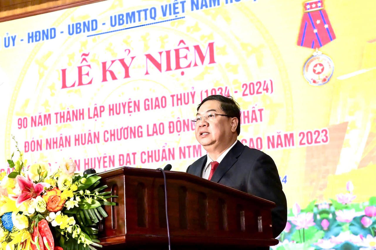 Lễ kỷ niệm 90 năm thành lập huyện Giao Thủy