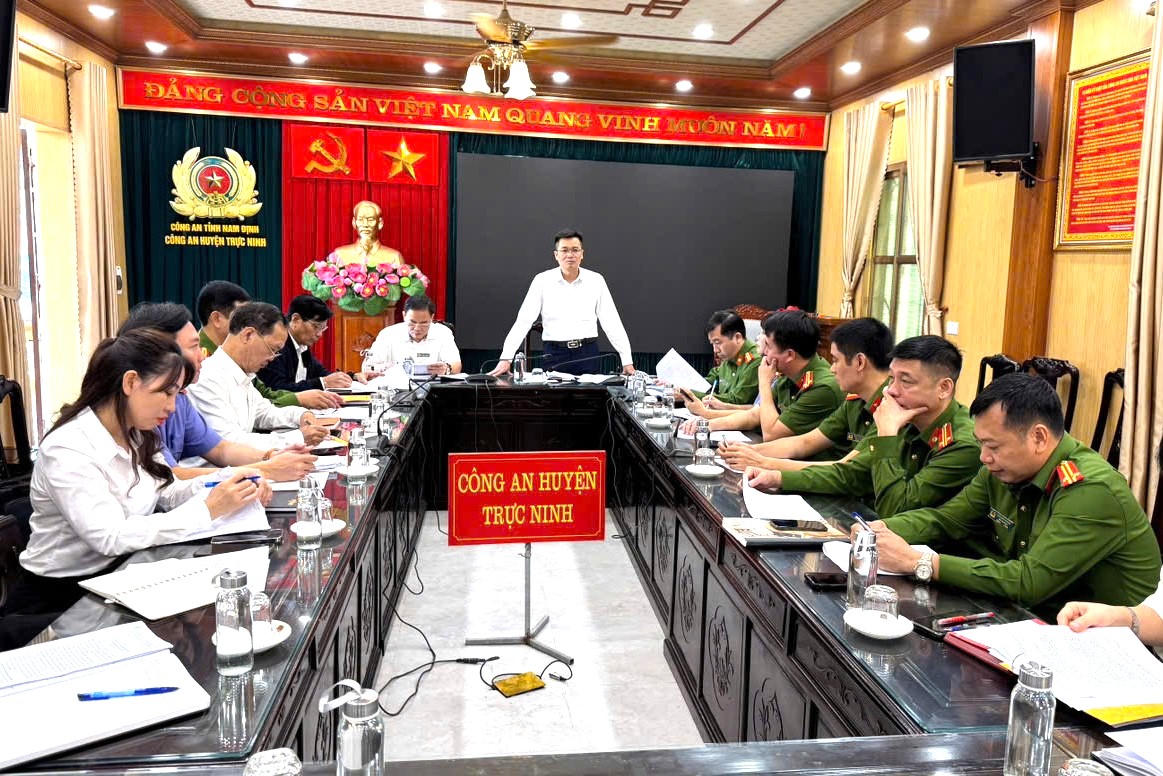 Sở Tư pháp tỉnh Nam Định kiểm tra công tác phối hợp liên ngành tại huyện Trực Ninh