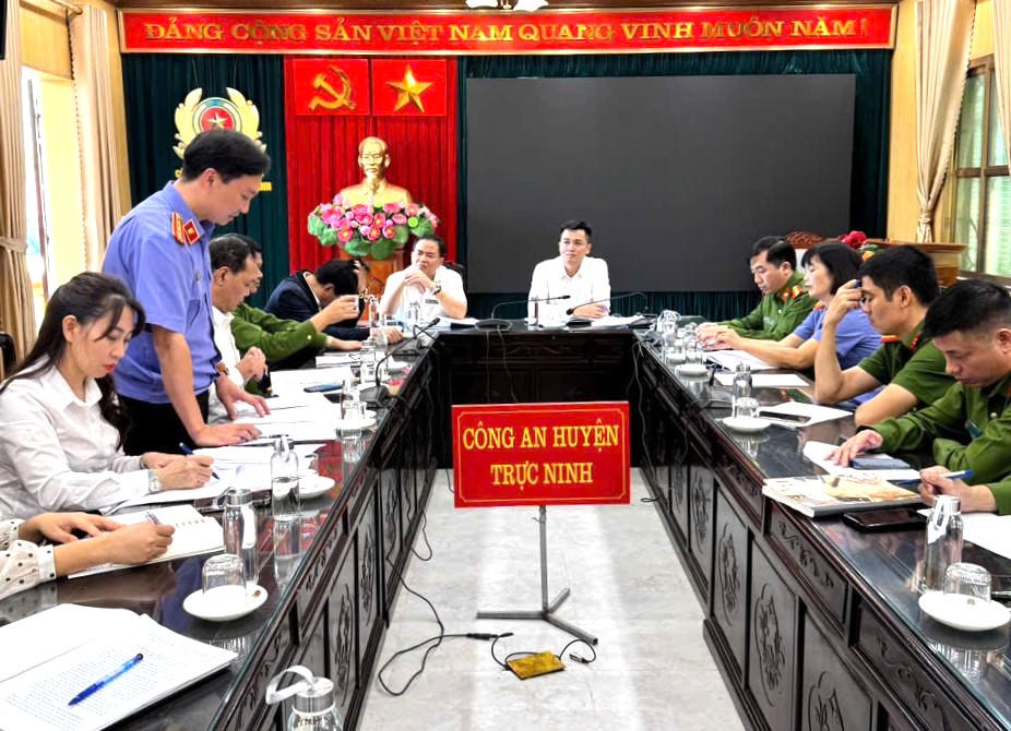 Sở Tư pháp tỉnh Nam Định kiểm tra công tác phối hợp liên ngành tại huyện Trực Ninh