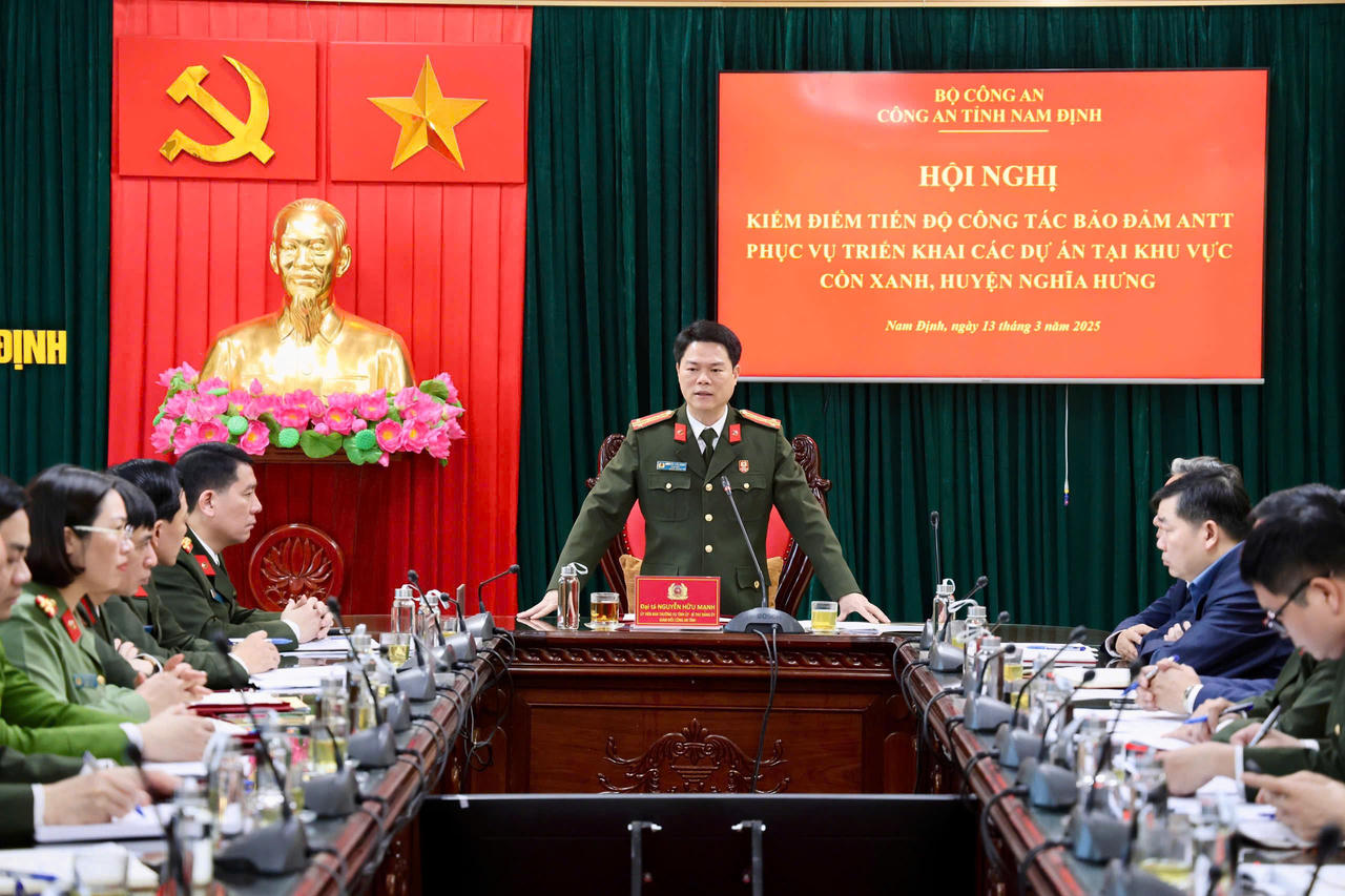 Hội nghị kiểm đếm tiến độ bảo đảm an ninh, trật tự tại khu vực Cồn Xanh