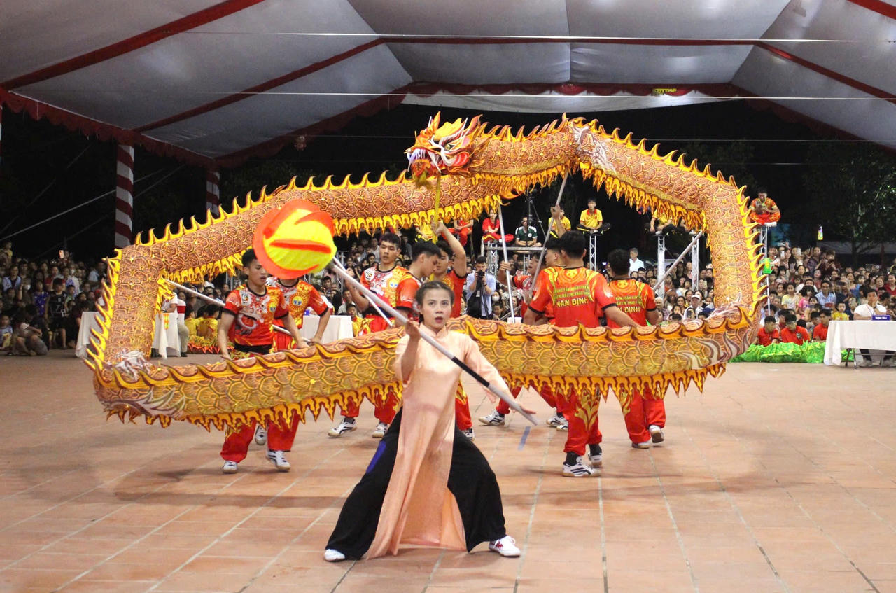 Giải múa Lân Sư Rồng quốc gia lần đầu tiên được tổ chức tại Nam Định