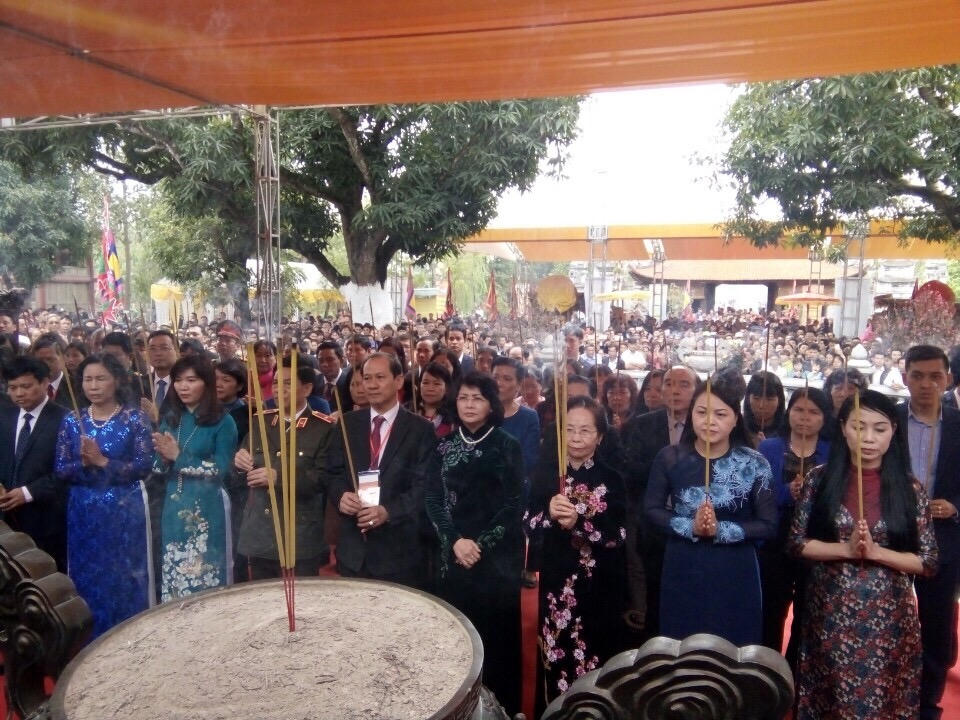 Phó Chủ tịch nước dự Lễ kỷ niệm 1977 năm Khởi nghĩa Hai Bà Trưng.