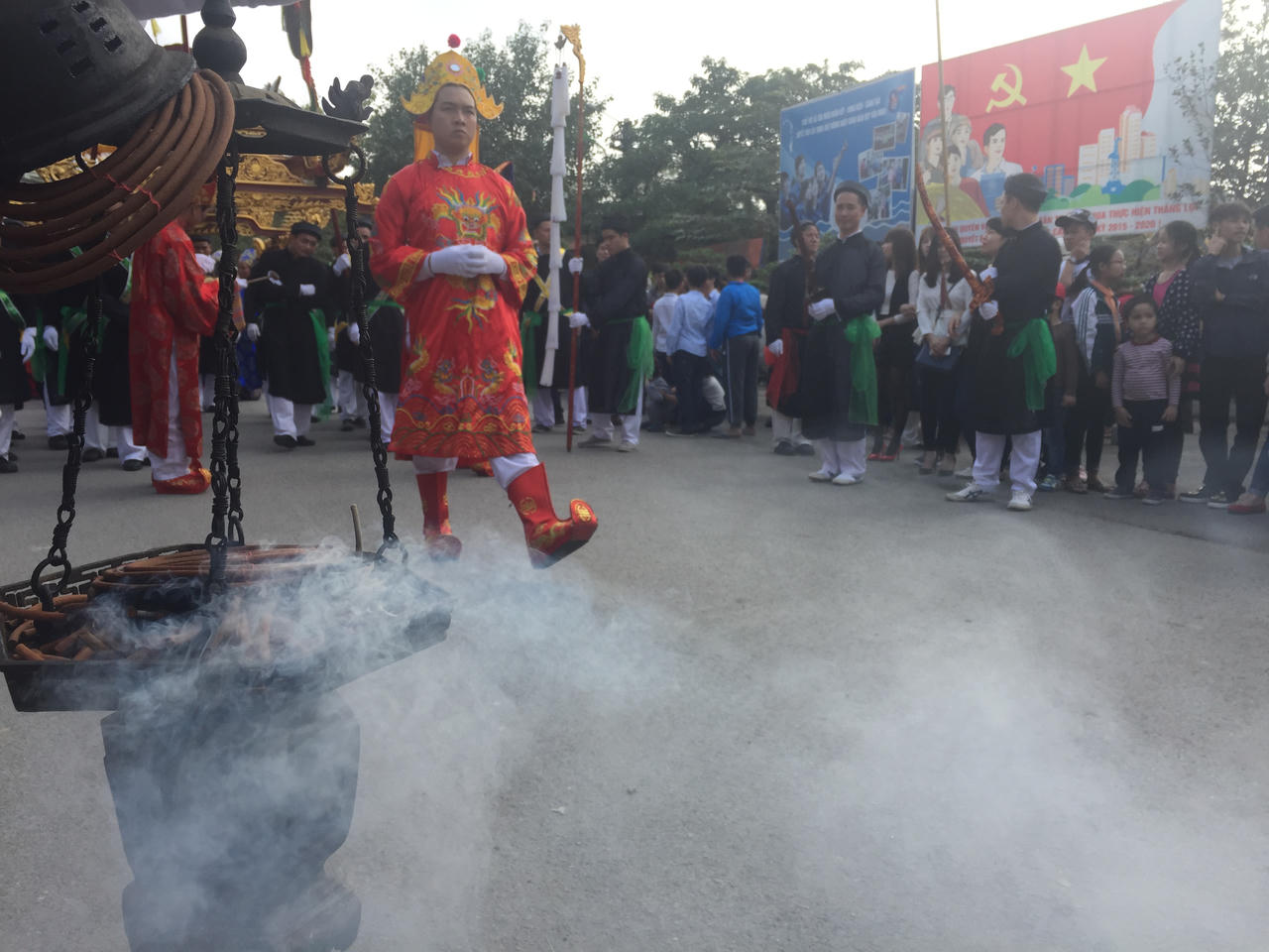 Độc đáo lễ hội “Con đĩ đánh Bồng' ở Triều Khúc