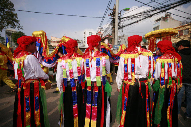Độc đáo lễ hội “Con đĩ đánh Bồng' ở Triều Khúc