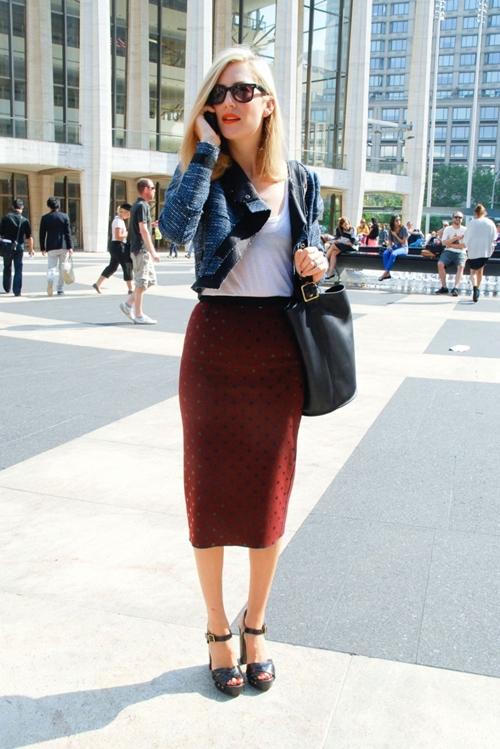 Kết quả hình ảnh cho váy midi ôm