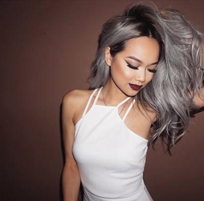 Kết quả hình ảnh cho nhuộm tóc màu xám tro