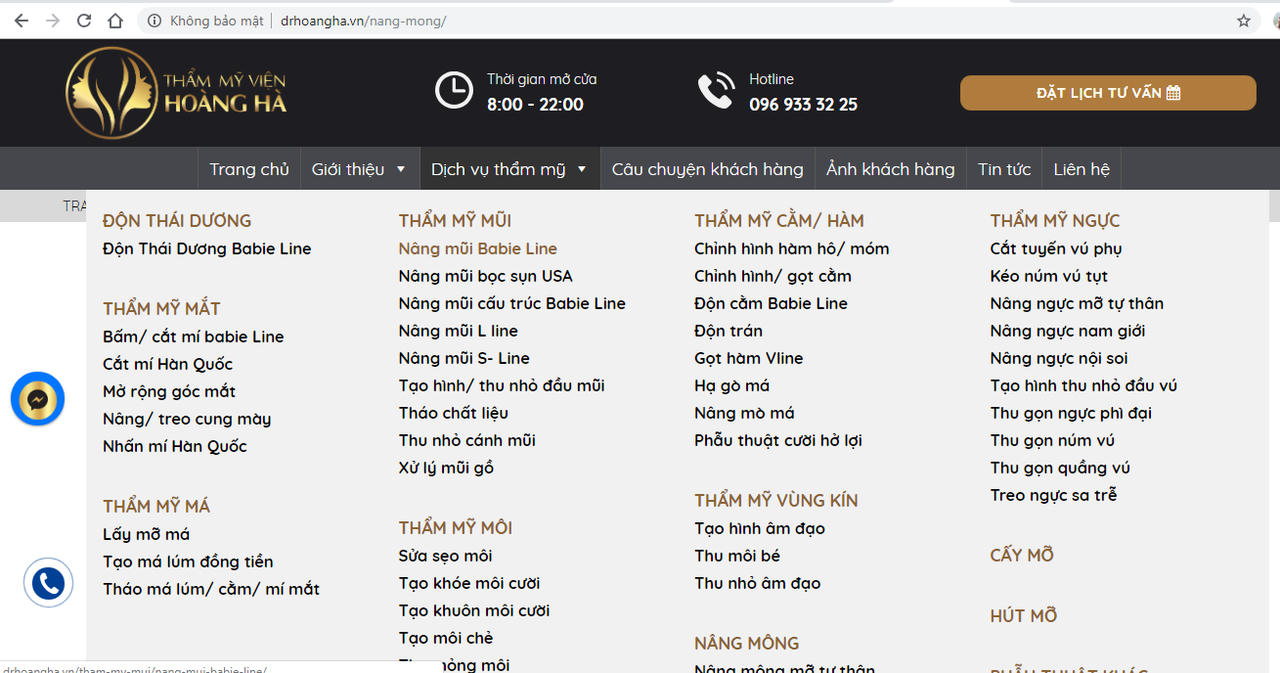 TMV Hoàng Hà không được cấp phép vẫn nhận nâng ngực, hút mỡ, độn thái dương cho khách hàng