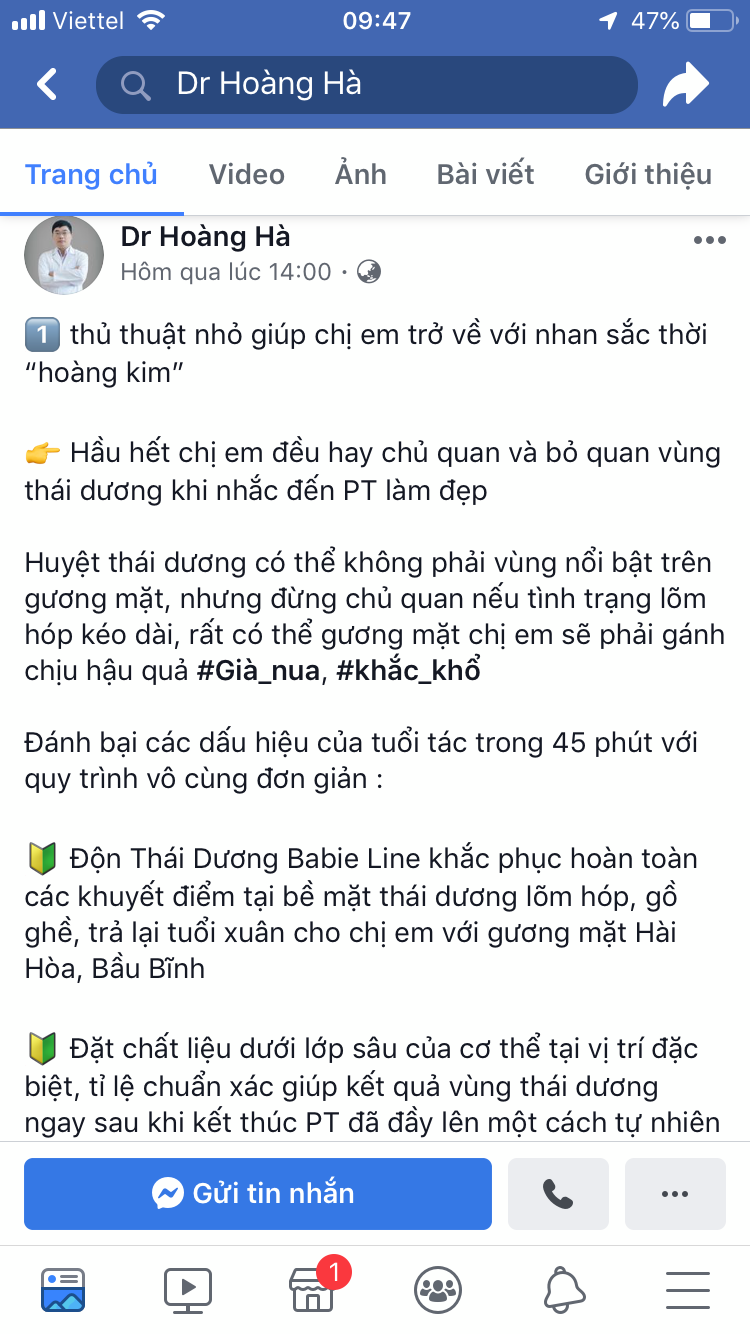 TMV Hoàng Hà không được cấp phép vẫn nhận nâng ngực, hút mỡ, độn thái dương cho khách hàng