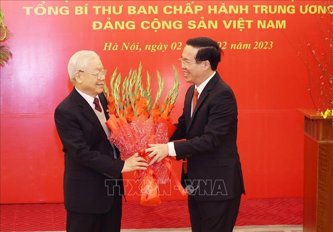 Lễ trao Huy hiệu 55 năm tuổi Đảng tặng Tổng Bí thư Nguyễn Phú Trọng