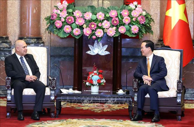 Chủ tịch nước Võ Văn Thưởng tiếp Đoàn đại biểu cấp cao Đảng Cộng sản Cuba