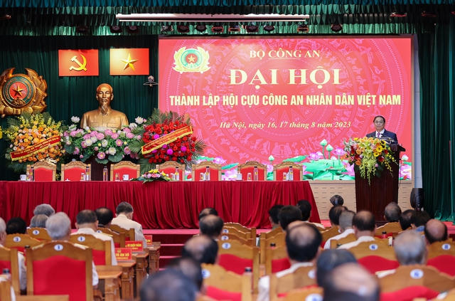 Thủ tướng Phạm Minh Chính dự Đại hội thành lập Hội Cựu Công an nhân dân Việt Nam