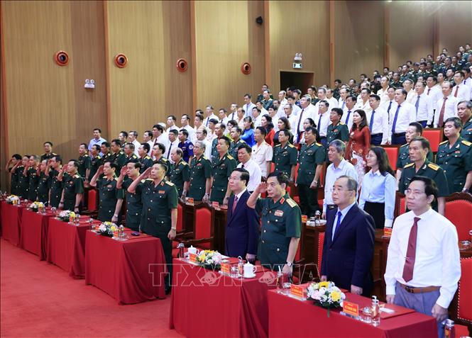 Chủ tịch nước Võ Văn Thưởng dự Lễ Khai giảng tại Học viện Quốc phòng