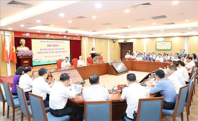 Tổng Bí thư tiếp xúc cử tri Hà Nội trước Kỳ họp thứ 6, Quốc hội khóa XV