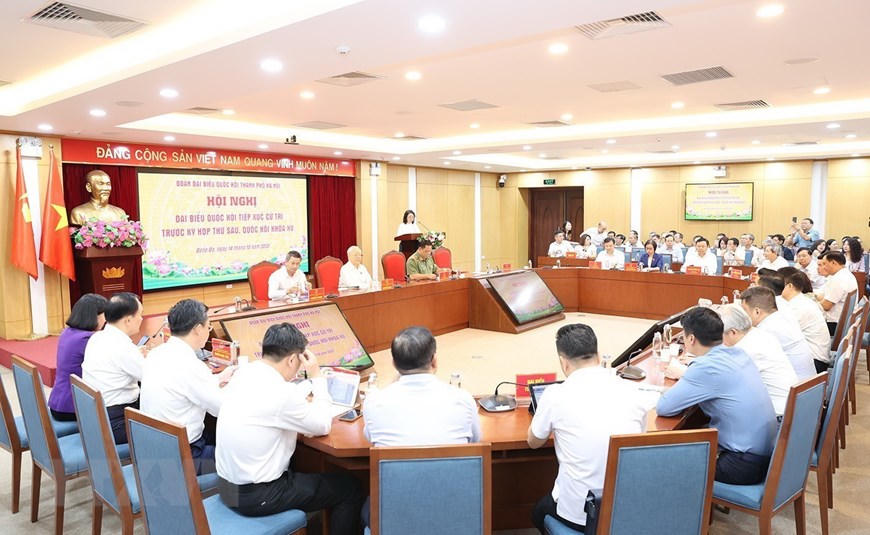 Tổng Bí thư Nguyễn Phú Trọng tiếp xúc cử tri thành phố Hà Nội