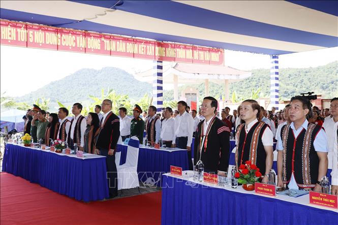 Chủ tịch nước Võ Văn Thưởng dự Ngày hội Đại đoàn kết toàn dân tại Phú Yên