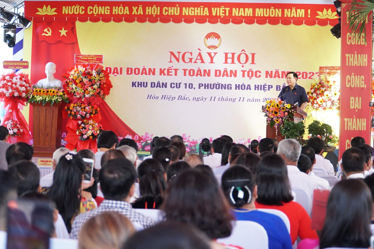 Chủ tịch Quốc hội dự Ngày hội Đại đoàn kết toàn dân tộc tại Đà Nẵng