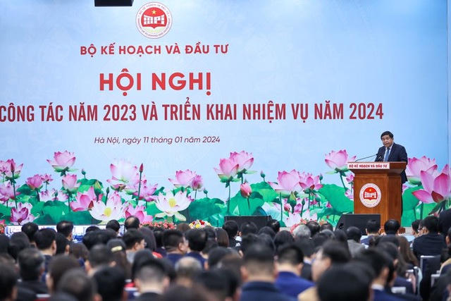 Thủ tướng dự Hội nghị tổng kết năm 2023, triển khai nhiệm vụ năm 2024 của Bộ KH&ĐT