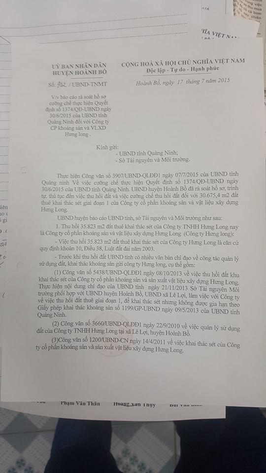 Hoành Bồ (Quảng Ninh): Lãnh đạo huyện “né” phóng viên, “đá” trách nhiệm cho cấp dưới