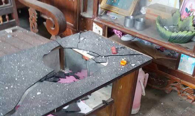 Nổ mìn khai thác đá khiến nhiều người bị thương, nhà cửa bị hư hỏng nặng