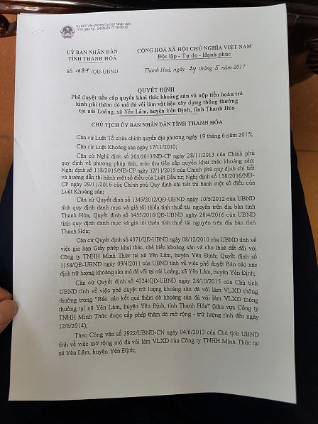 Tiếp vụ “quan xã” ở biệt thự, đi siêu xe: Đã hết hạn khai thác nhưng Công ty Minh Thức không đóng cửa mỏ