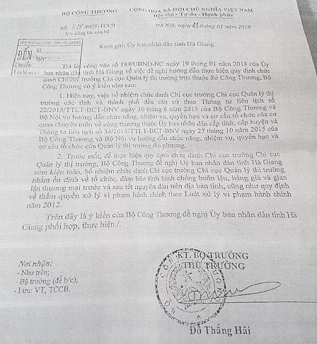 Hà Giang: Nghi vấn Giám đốc Sở Công thương bổ nhiệm thuộc cấp trái luật