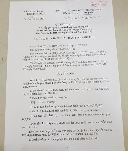 Thanh Sơn (Phú Thọ): “Bảo kê” cho khai thác trái phép khoáng sản quý hiếm, tiền “chảy” vào túi ai?