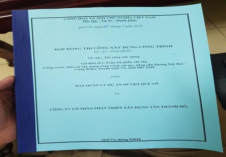 Quế Võ (Bắc Ninh): Nghi vấn đấu thầu bất minh, chấm thầu “vượt” thời gian quy định?