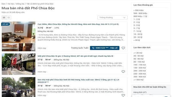 Hà Nội chốt giá đền bù, phố Chùa Bộc ồ ạt rao bán tháo nhà, có căn lên tới 31 tỷ