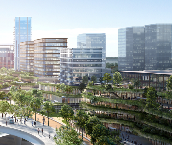 Bộ Xây dựng chọn 5 ý tưởng thiết kế trung tâm hành chính - trụ sở 12 Bộ, Ngành tại Tây Hồ Tây trình Chính Phủ