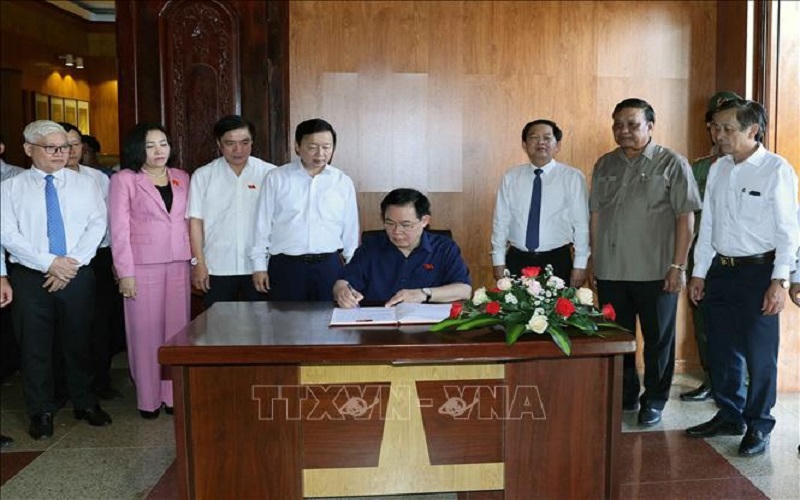 Hoạt động của Chủ tịch Quốc hội Vương Đình Huệ tại Bình Định