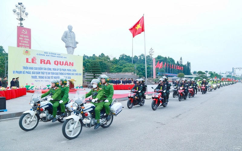 Lực lượng Công an cả nước đồng loạt ra quân tấn công, trấn áp tội phạm trước, trong và sau Tết Ất Tỵ
