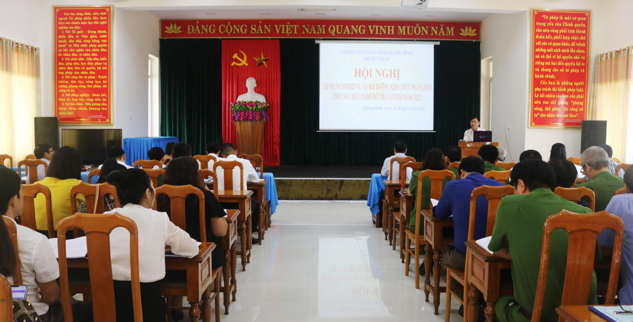 Nhiều kết quả nổi bật của ngành tư pháp Quảng Bình năm 2022