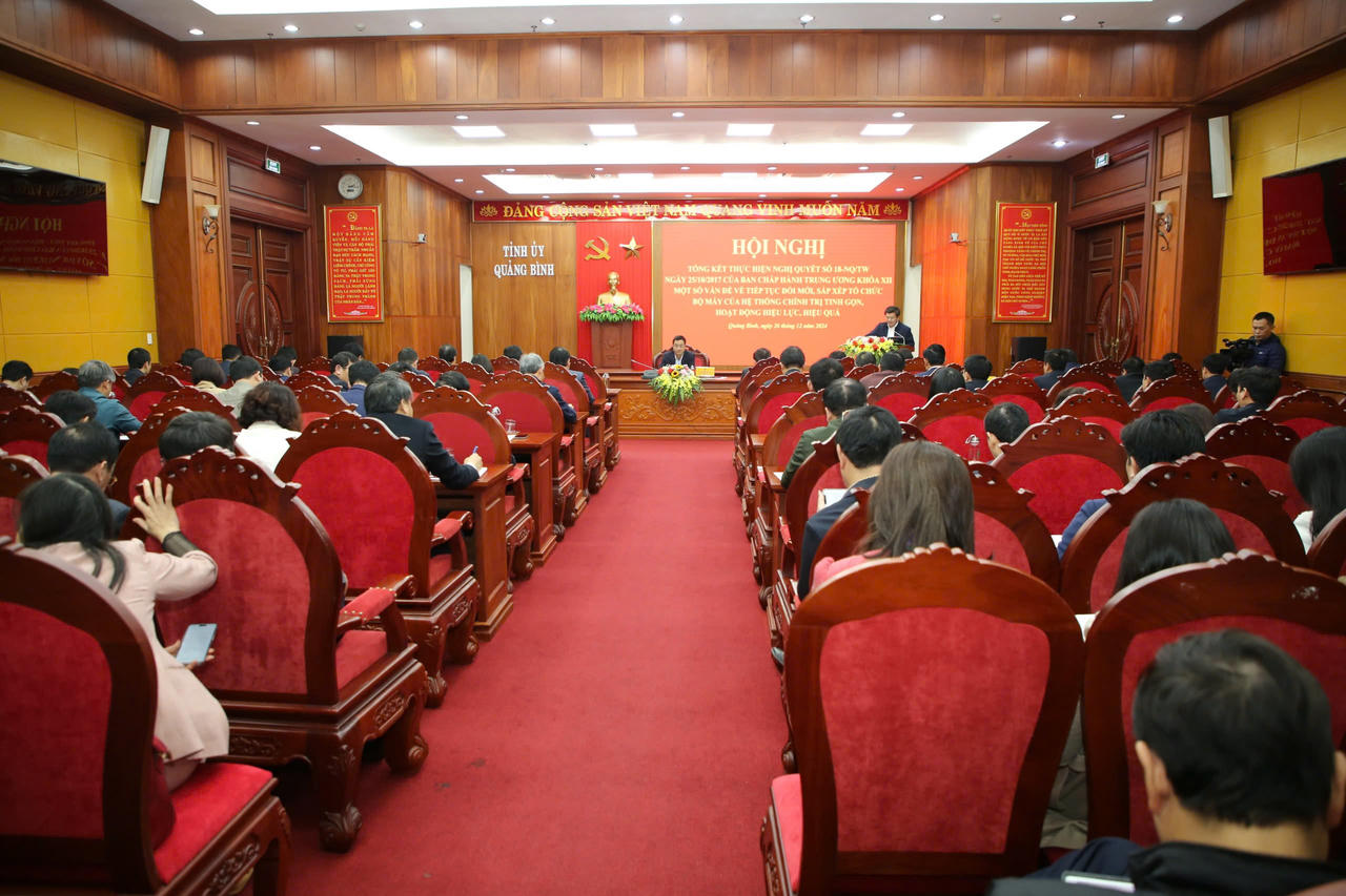 Quảng Bình: Giảm 1 ban, 6 sở; nghiên cứu hợp nhất đài và báo tỉnh