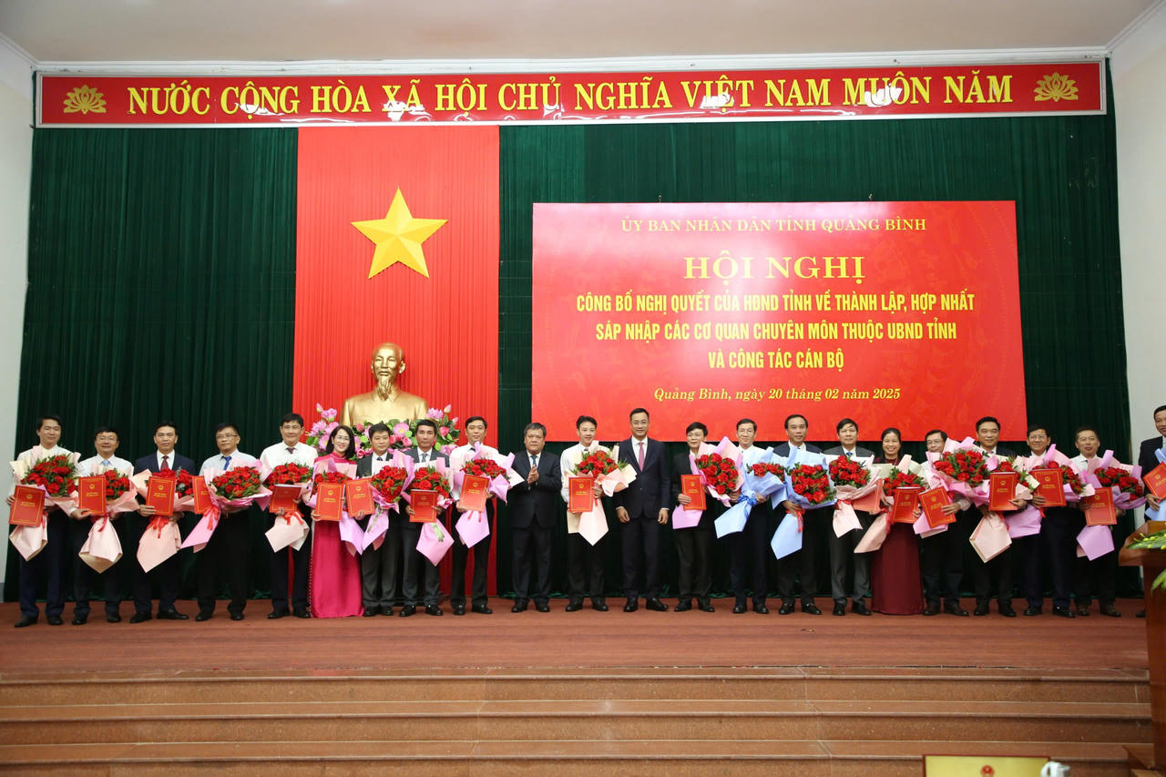 Quảng Bình bổ nhiệm nhiều Giám đốc sở mới sau hợp nhất, tinh gọn bộ máy 