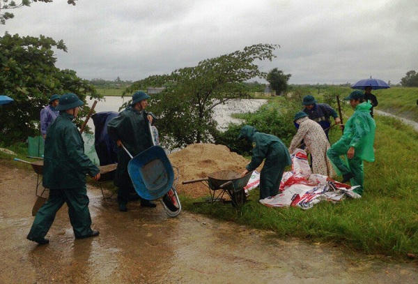 Diễn tập phòng, chống thiên tai ở Quảng Trị