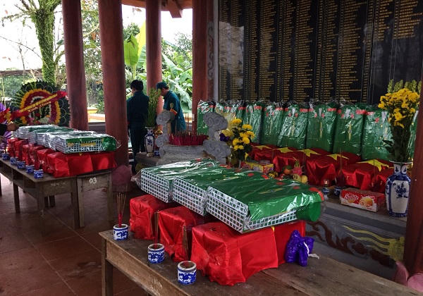 Phát hiện nhiều hài cốt Liệt sỹ cùng di vật gần sông Thạch Hãn