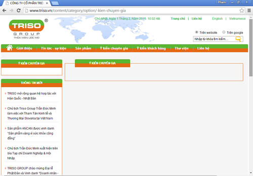 Công ty TRISO gỡ bỏ hàng loạt những thông tin, nội dung sai phạm